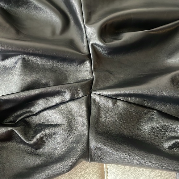 Maison Cinqcent  High Waisted Vegan Leather Blend Pants - size XXL - Picture 4 of 8